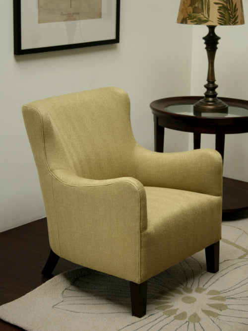 Meadow Green Herringbone Chair
