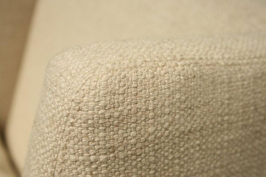 Woven Sand Nubby Upholstered Chaise