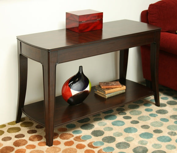 Transitional Walnut Console