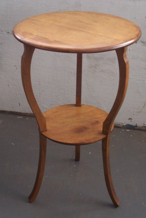 Antique Round Empire End Table