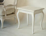 Antique White French Style End Table 9