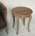 Limed Grey Oak Round End Table