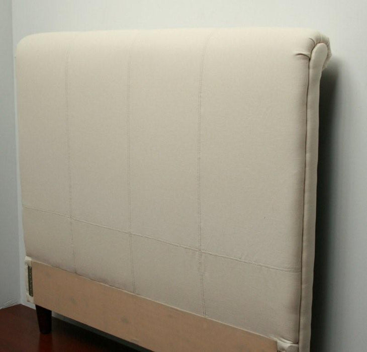 Natural Stitched Queen Headboard
