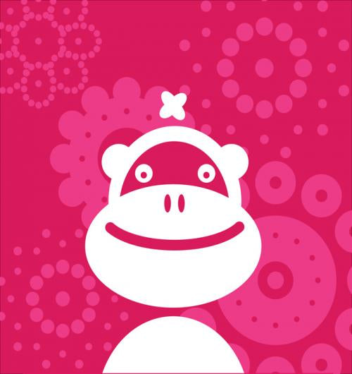 Animal Shapes Monkey 15W X 15H