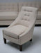 Modern Cream Slipper Chair