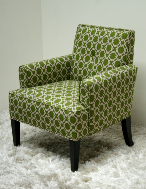 Apple Green Trellis Lounge Chair 