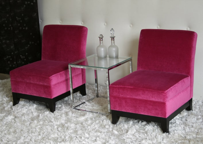 Petite Orchid Slipper Chair