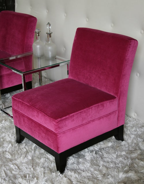Petite Orchid Slipper Chair