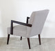 LC39ATL - Grey Lounge Chair with Tapered Wenge Legs