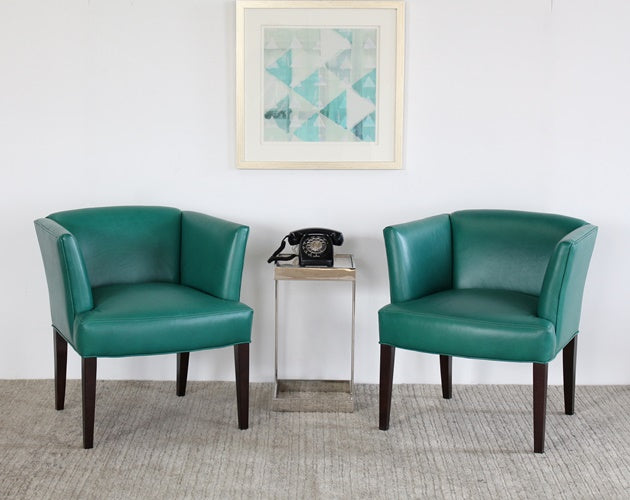 Emerald Leather Lounge Chair