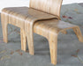LC70ATL - Natural Bamboo Lounge Chair and Ottoman