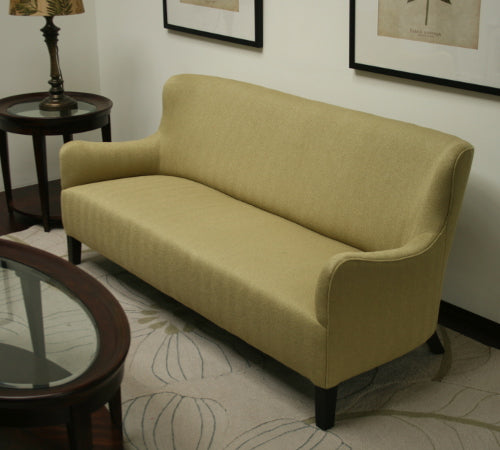 Meadow Green Herringbone Loveseat 