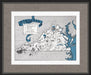 MAP108ATL  Illustrated Map of Virginia 26W x 21.5H