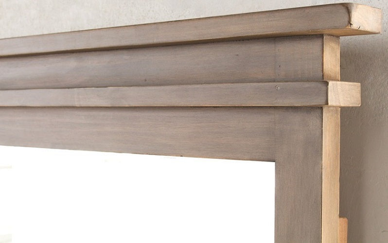 Settler Mirror in Sundried Ash