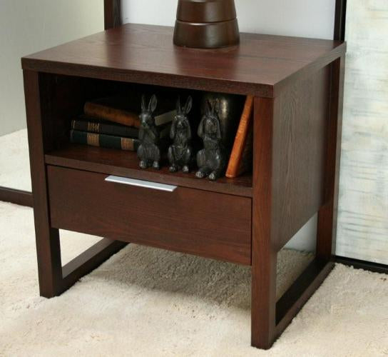Espresso Nightstand with Drawer