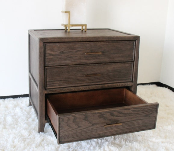 Hudson 3-Drawer Nightstand
