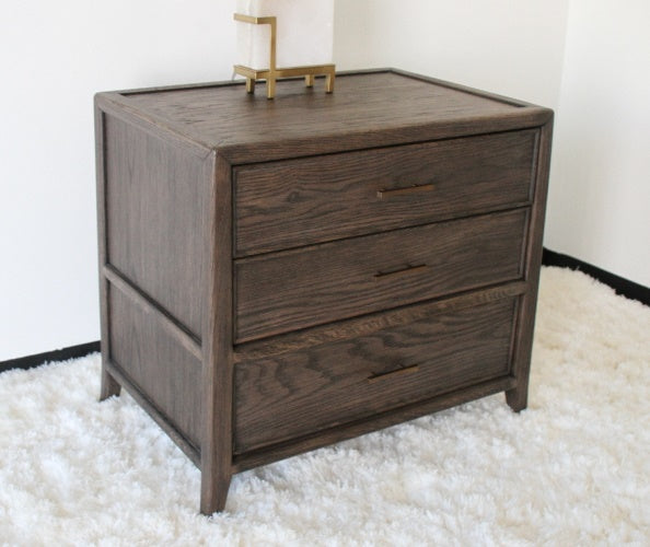 Hudson 3-Drawer Nightstand