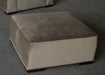 Contemporary Mushroom Velvet Ottoman