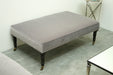 Grey Velvet Cocktail Ottoman