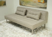 Light Grey Tweed Sectional Armless Sofa