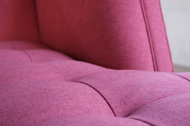 Pink Woven Taylor Sectional