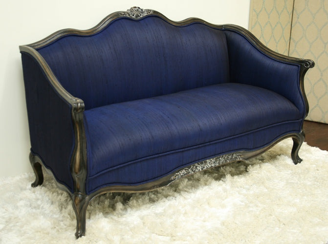 Royal Blue Eduard Settee