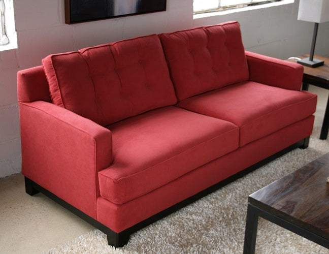 Light Raspberry Contemporary Sofa