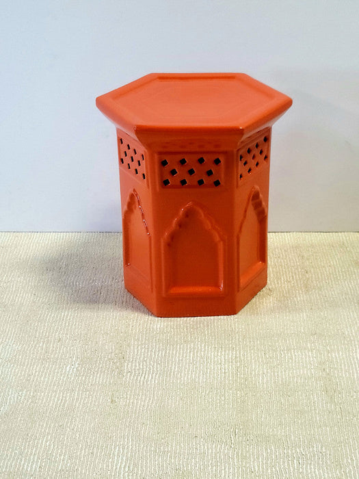 Paprika Morac Hex Stool