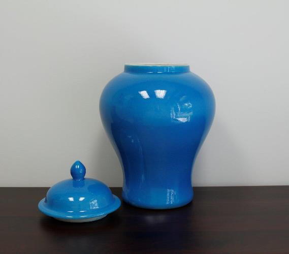 French Turquoise Ginger Jar