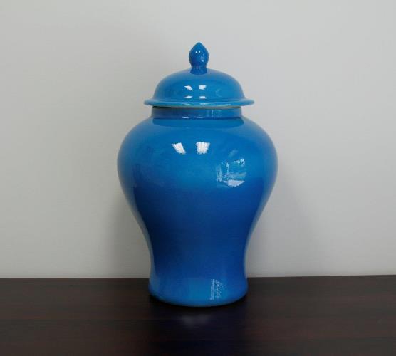 French Turquoise Ginger Jar