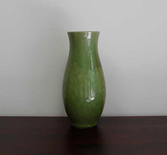 Olive Green Wide Mouth Vase