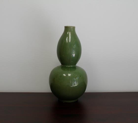 Olive Green Gourd Vase