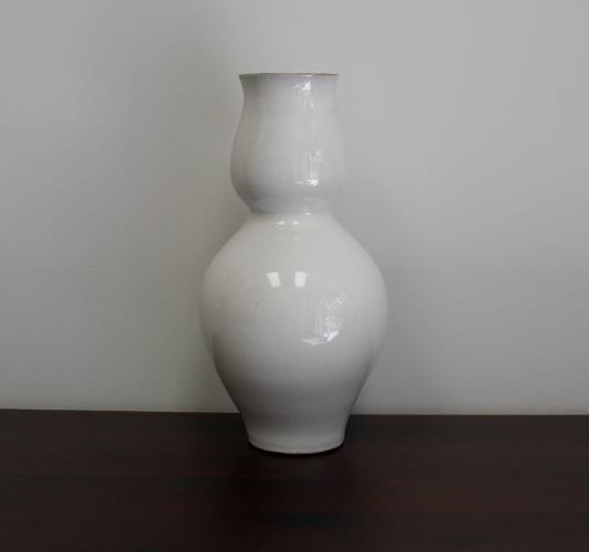 Large White Chalice Vase